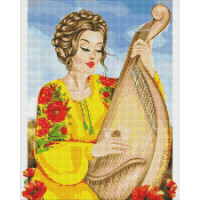 Алмазная мозаика "Играй, моя бандура" ©krizhanskaya AMO7402 40х50 см