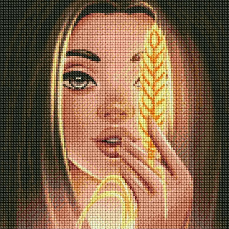 Алмазна мозаїка "Пшениця" ©krizhanskaya Ідейка AMO7376 40х40 см