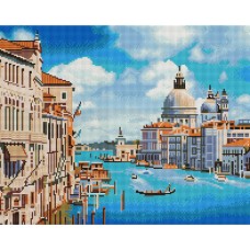 Алмазная мозаика "Каналы Венеции" Brushme DBS1012 40х50 см