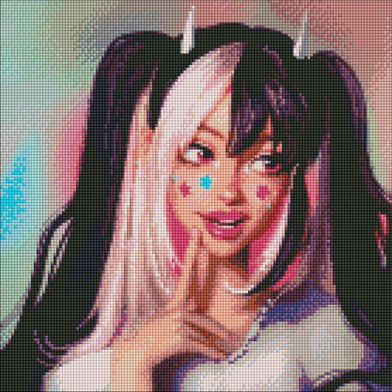 Алмазная мозаика "Героиня комикса" ©raretempter AMO7357 Идейка 40х40 см Алмазная мозаика "Героиня комикса" ©raretempter AMO7357 Идейка 40х40 см