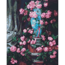 Алмазна мозаїка "Дивовижні троянди" ©Popova Josephine AMO7639 Ідейка 40х50 см