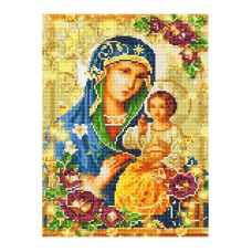 Алмазна мозаїка "Ікона Божої Матері" EJ1243, 40х30 см