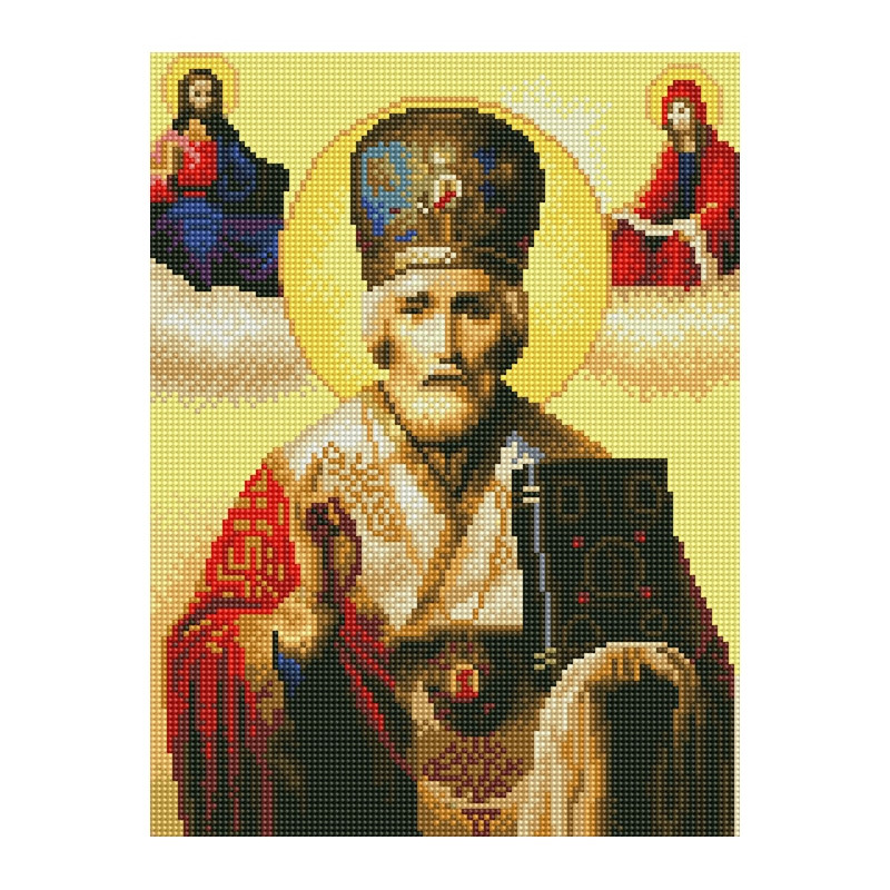 Алмазная мозаика "Святой Николай" EJ1409, 40х30 см Алмазная мозаика "Святой Николай" EJ1409, 40х30 см