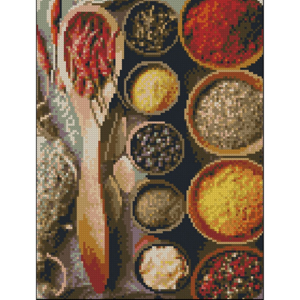 Алмазна мозаїка без підрамника "Прянощі" ZAV3040-11, 30х40 см