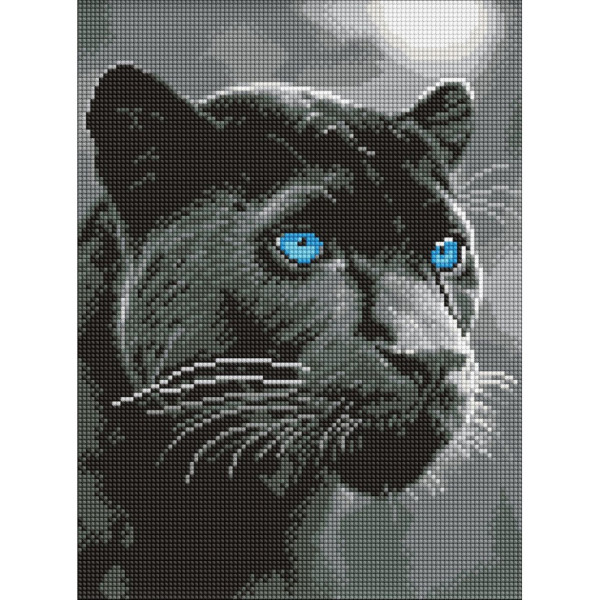 Алмазна мозаїка "Погляд пантери" ©art_selena_ua AMO8347, 30х40 см