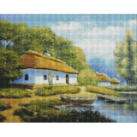 Алмазна мозаїка "Канікули у бабусі" ©Ярослав Чижевський Ідейка AMO7297 40х50 см