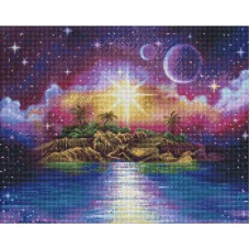 Алмазна мозаїка "Острів мрії" ©annasteshka Ідейка AMO7291 40х50 см