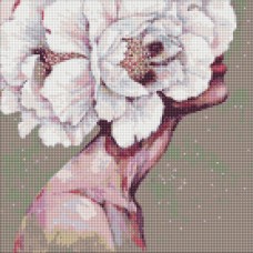 Алмазна мозаїка "Вишукана дівчина" ©lesya_nedzelska_art AMO7612 Ідейка 40х40 см