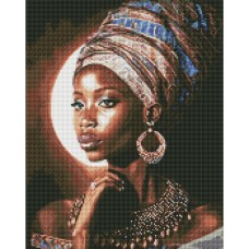 Алмазная мозаика "Африканская красотка" ©art_selena_ua AMO7661 40х50 см Идейка