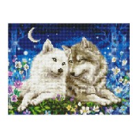 Алмазна мозаїка "Закохані" EJ1396, 40х30 см