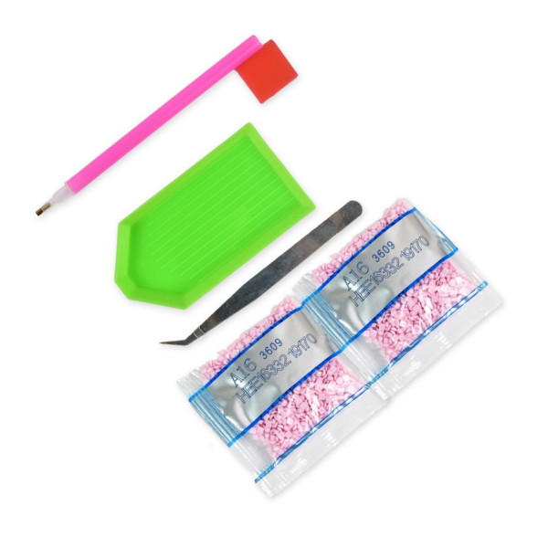 Алмазна мозаїка "Півонії в дерев'яній скрині" HEE16353 30х30 см