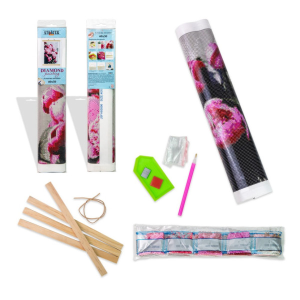 Алмазная мозаика "Черный котик в покрывале" JSFH85875 без подрамника 40х50 см