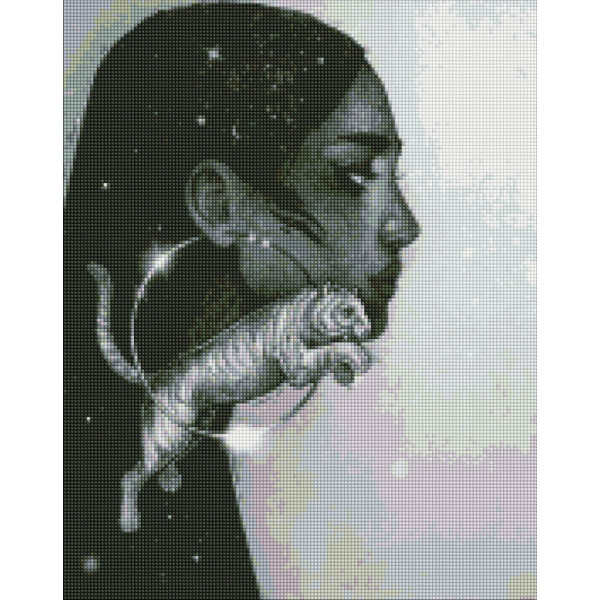 Алмазная мозаика "Созвездие тигра" Идейка AMO7270 40х50 см