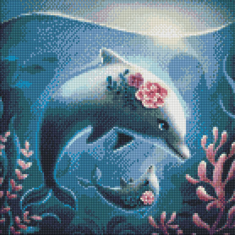 Алмазна мозаїка  "Морська прогулянка" ©Elena Schweitzer AMO7314 40х40 см  