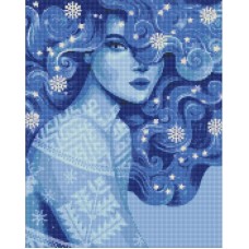 Алмазна мозаїка "Холодна краса" ©pollypop92 Ідейка AMO7452 40х50 см