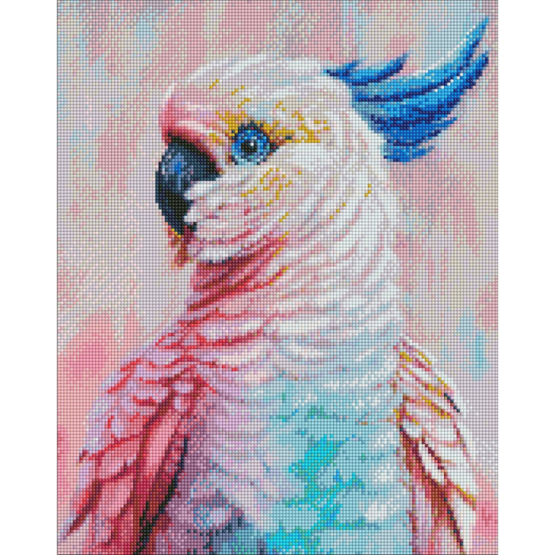 Алмазна мозаїка "Яскравий какаду" ©Ira Volkova Ідейка AMO7462 40х50 см