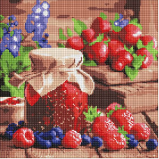 Алмазна мозаїка "Малинове варення" ©art_selena_ua AMO8082, 40х40 см