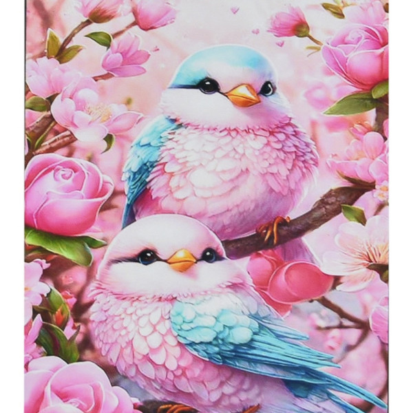 Алмазная мозаика "Розовые крылья" HEG88152 30х40 см