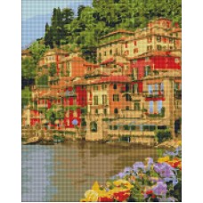 Алмазна мозаїка "Набережна Італії" Ідейка AMO7116 40х50 см