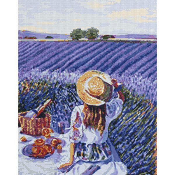 Алмазна мозаїка "Лавандовий пікнік" Ідейка AMO7304 40х50 см