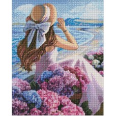 Алмазная мозаика "Цветущее побережье" ©Kira Corporal Идейка AMO7384 40х50 см