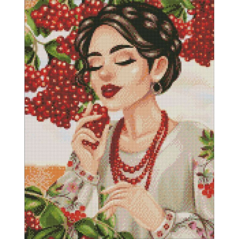 Алмазна мозаїка "Червона калина" ©krizhanskaya Ідейка AMO7404 40х50 см