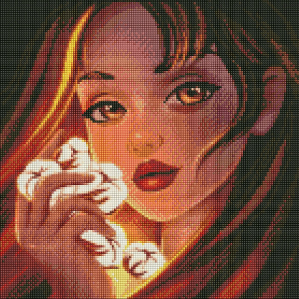 Алмазна мозаїка "Чарівна бавовна" ©krizhanskaya Ідейка AMO7471 40х40 см