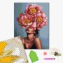 Алмазная мозаика  "Девушка в цветущем пионе ©Mykhailyshyna Daria DBS1062 Brushme 40х50 см