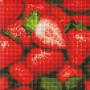 Алмазна мозаїка без підрамника "Соковита полуниця" AMC7706 20х20 см