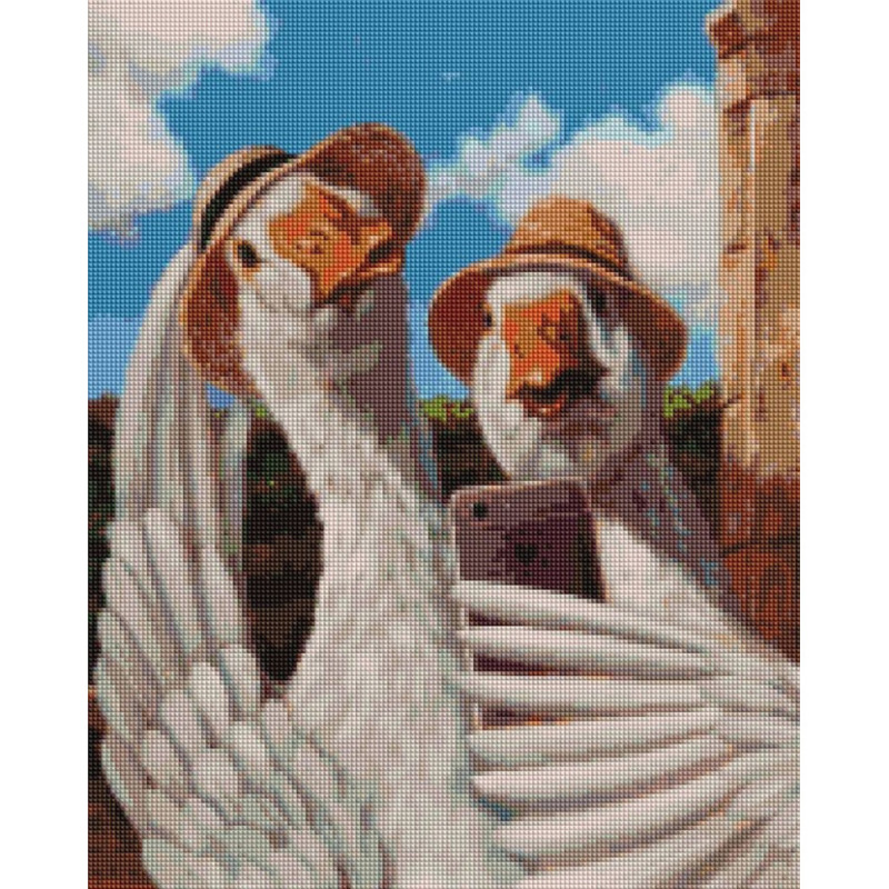 Алмазна мозаїка "Селфі гусеня" ©Lucia Heffernan DBS1215, 40x50 см