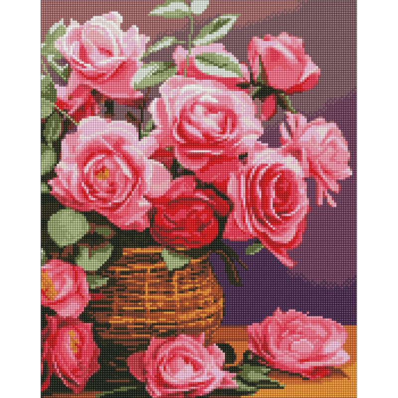 Алмазна мозаїка "Барвисті троянди" ©art_selena_ua AMO7856, 40х50см