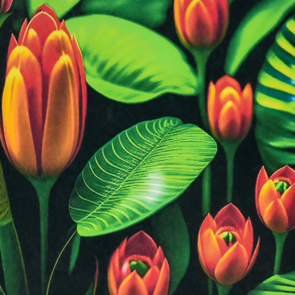 Алмазная мозаика "Экзотика цветов" HEE16338 30х30 см