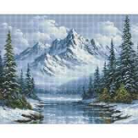 Алмазна мозаїка "Морозне дихання лісу" AMO20012, 40х50 см