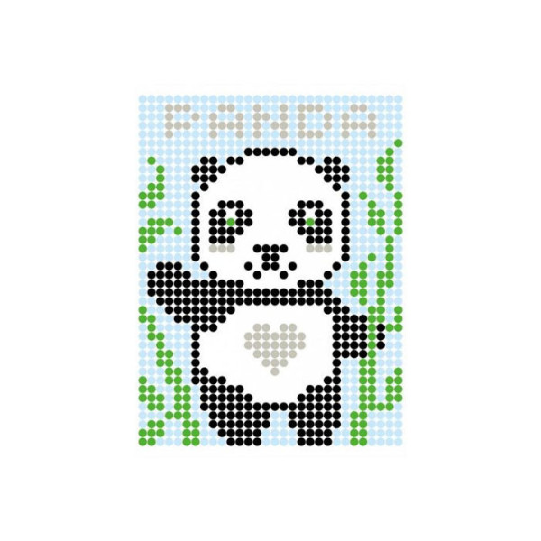 Картина по номерам стикерами в тубусе "Панда", 1200 стикеров 1852, 33х48 см