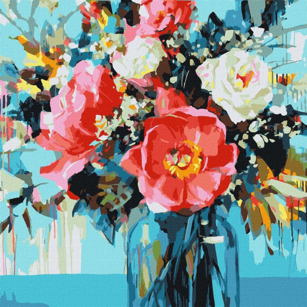 Набор картин по номерам 2 в 1 "Дерево жизни" 40х50 KHO5053 и "Цветы для настроения" 40х40 KHO3230