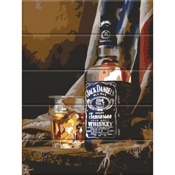Картина по номерам по дереву "Виски" ASW076 30х40 см