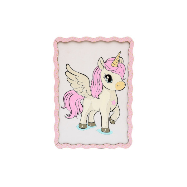 Картина по номерам "Единорог" Puz-22943 формат А4 кисточка, краски, крепеж для стены