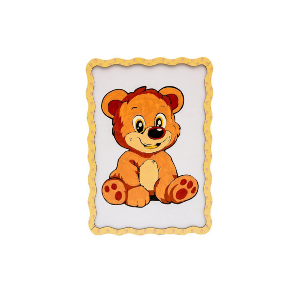 Картина по номерам "Медвежонок" Puz-22942 формат А4 кисточка, краски, крепеж для стены