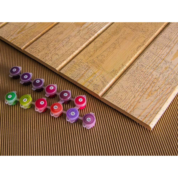 Картина по номерам по дереву "Старый Лондон" ASW031 30х40 см