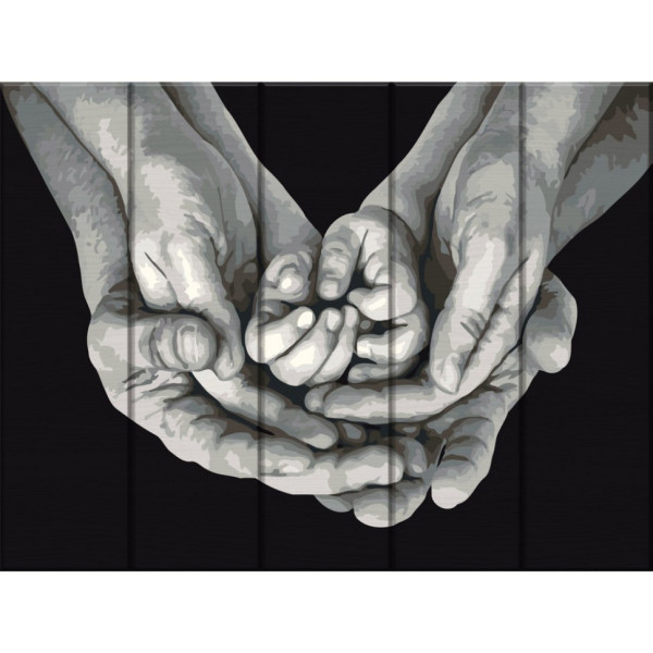 Картина по номерам по дереву "Родина" ASW197 30х40 см