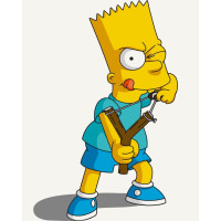 Картина по номерам без подрамника "Барт разбойник" 16049-ACNF 40х50 см