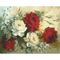 Картина по номерам без подрамника "Помпезные розы" Art Craft 13031-ACNF 40х50 см