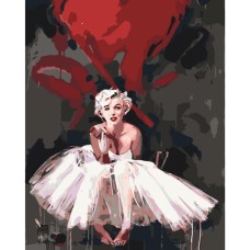 Картина по номерам без подрамника "Сердце Мерилин" Art Craft 10004-ACNF 40х50 см