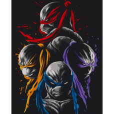 Картина за номерами без підрамника "TMNT" Art Craft  16040-ACNF 40х50 см