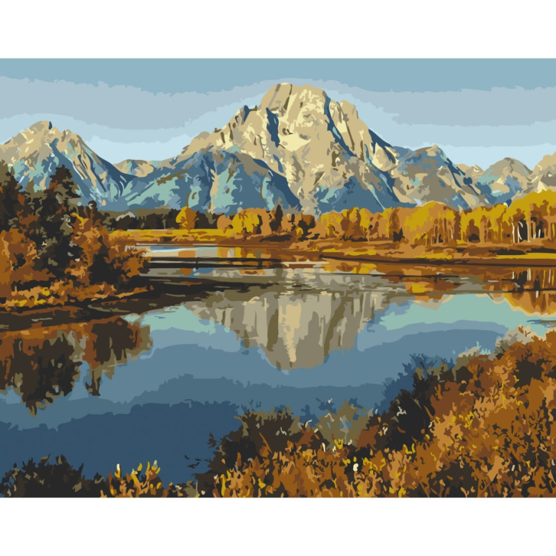 Картина за номерами без підрамника "Гірське озеро" Art Craft  11013-ACNF 40х50 см