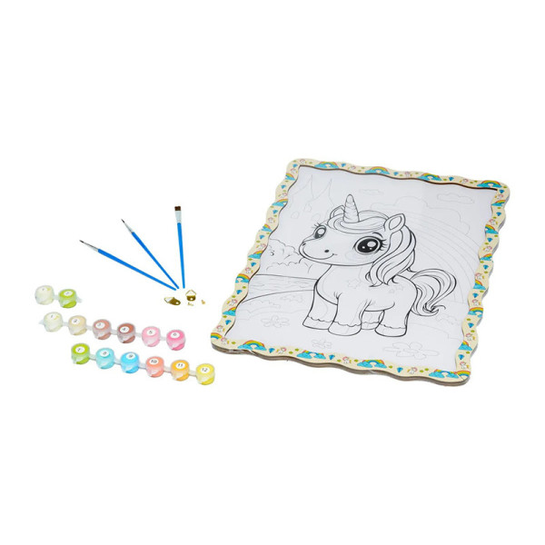 Детский набор для росписи по дереву "Милый Единорог" Puz-22950 формат А3