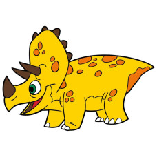 Детская раскраска на холсте "Трицератопсик" 15058-AC 25х30 см