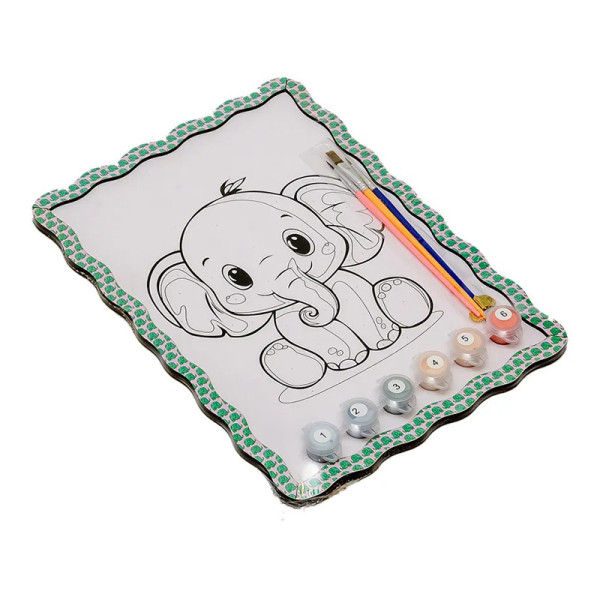 Детский набор для росписи по дереву "Слоник" Puz-22949 формат А4