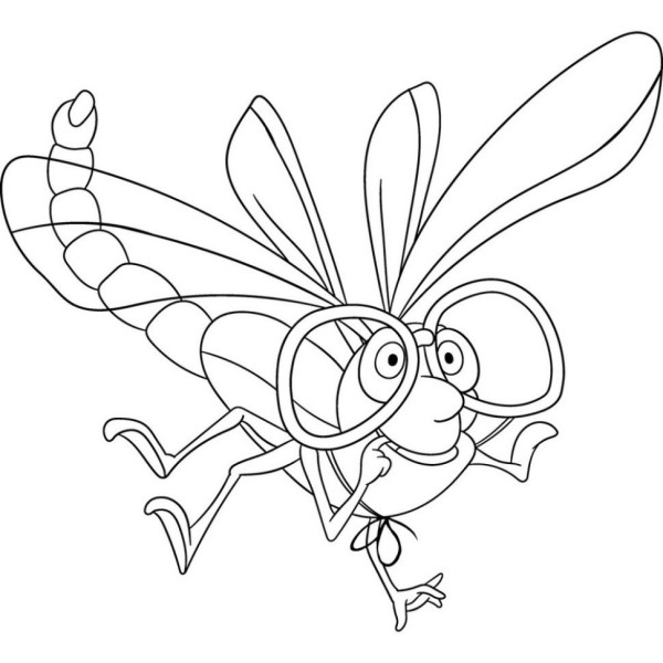 Роспись по холсту "Стрекоза" 15051-AC 25х30 см