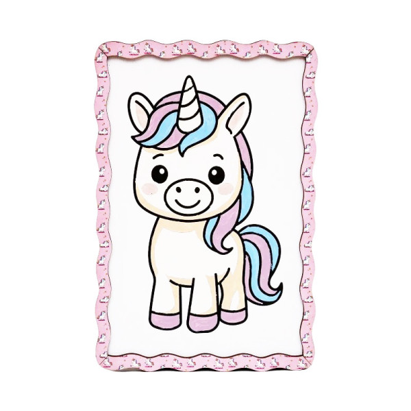 Детский набор для росписи по дереву "Единорог" Puz-22981 формат А5